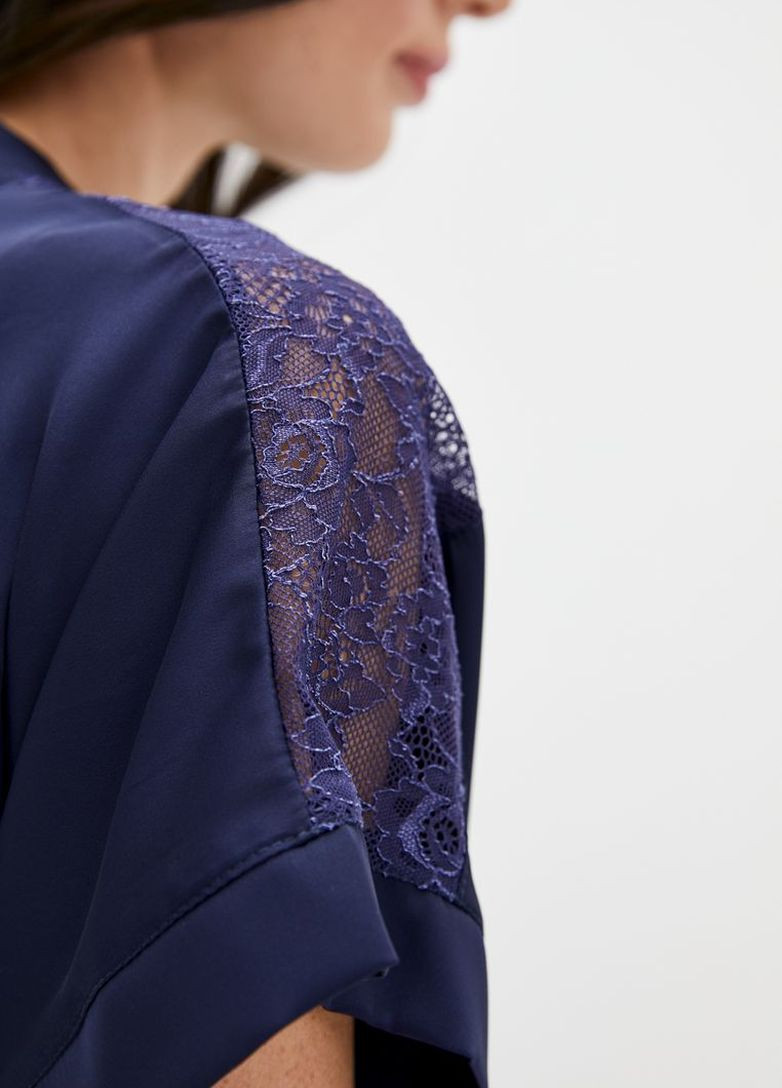 Халат с коротким рукавом Х1010 Синій MiaNaGreen (267507420)