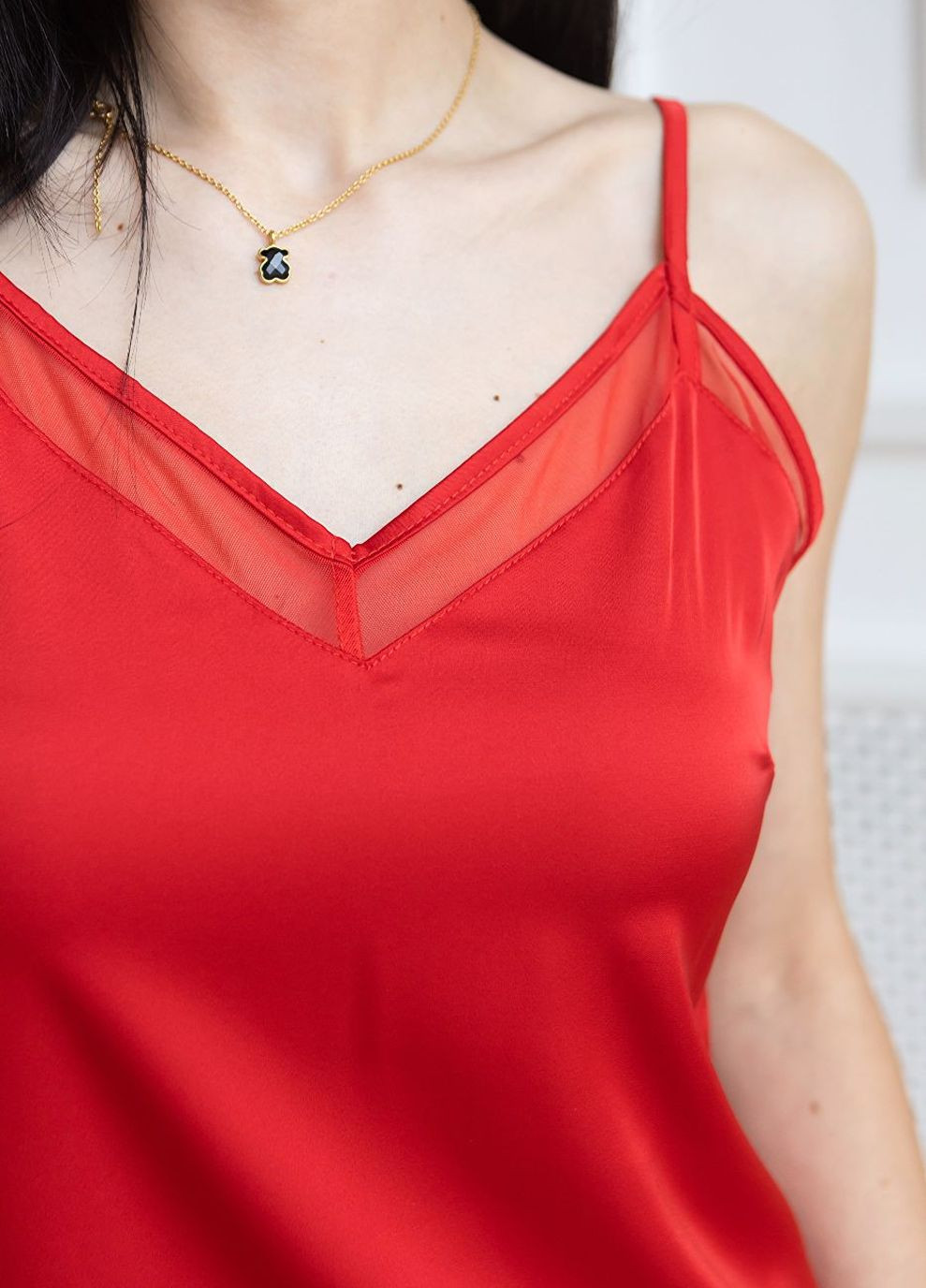 Жіноча сорочка класична Нк1091 Червоний MiaNaGreen (267507396)