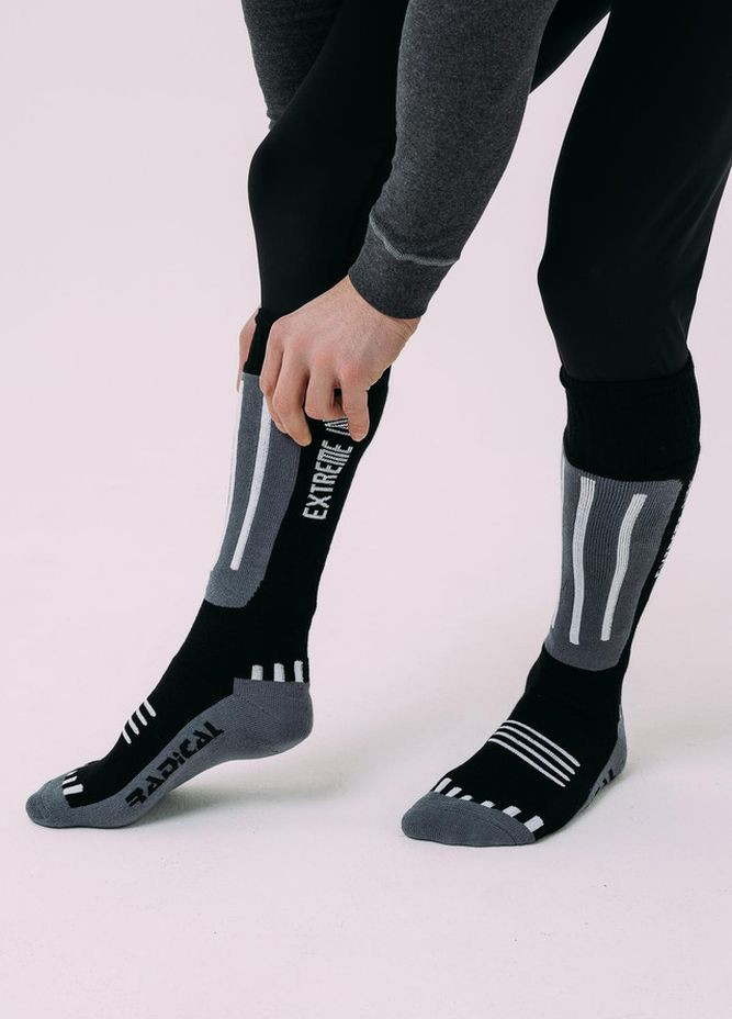 Лыжные термоноски мужские 35-38 Черный ThermoX socks (267401135)