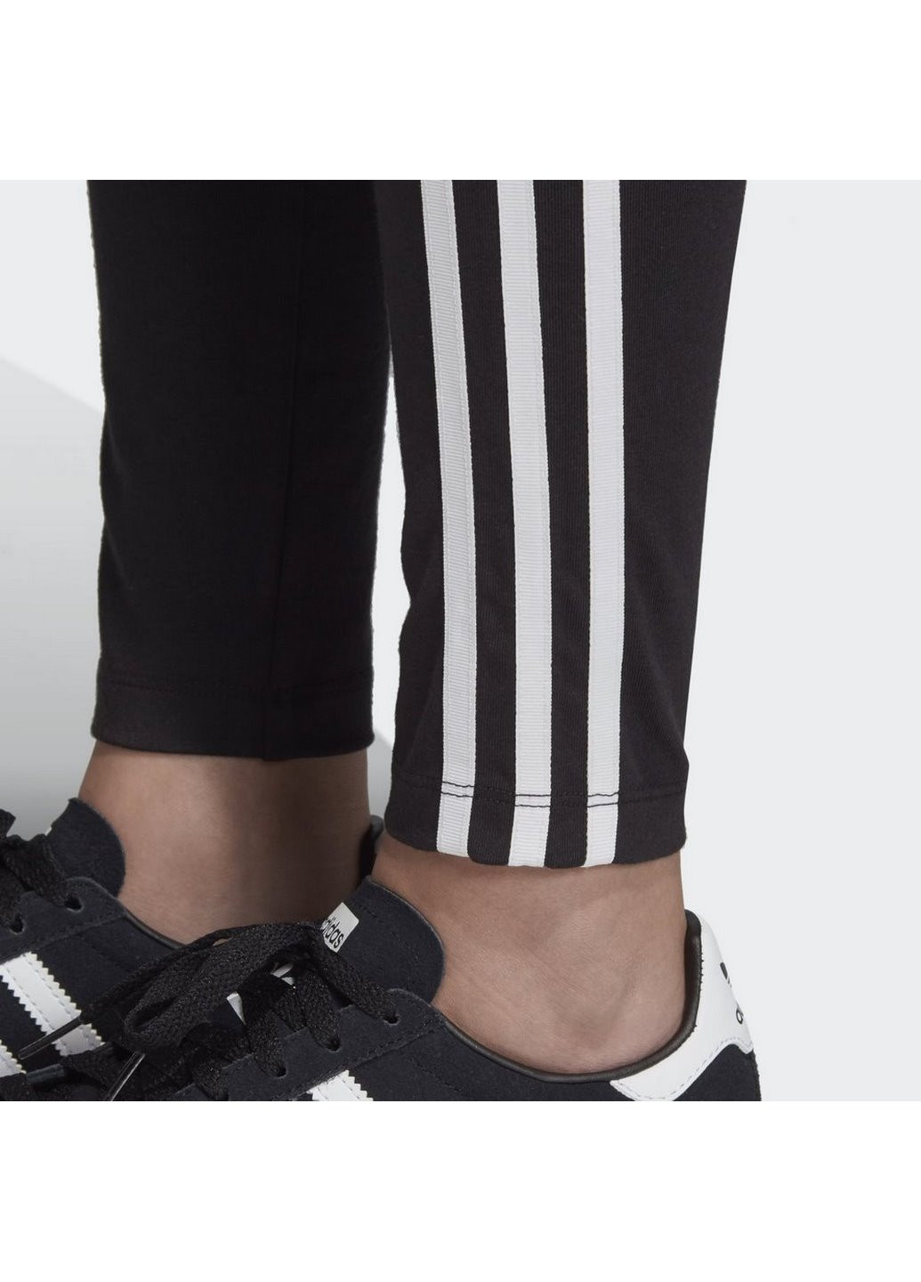 Черные зимние детские леггинсы 3-stripes ed7820 adidas