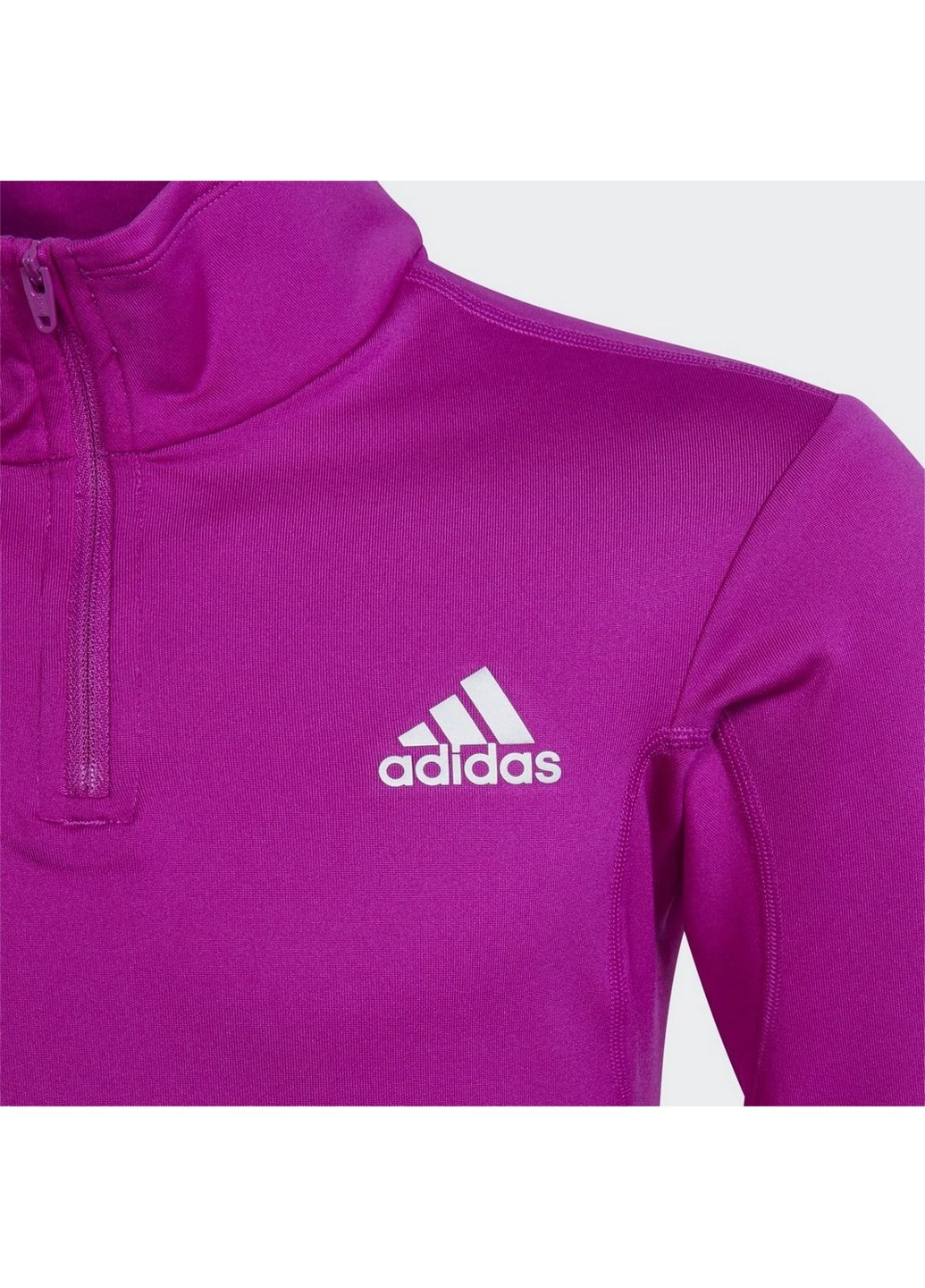adidas детский джемпер aeroready warming reflective h16917 логотип фиолетовый спортивный