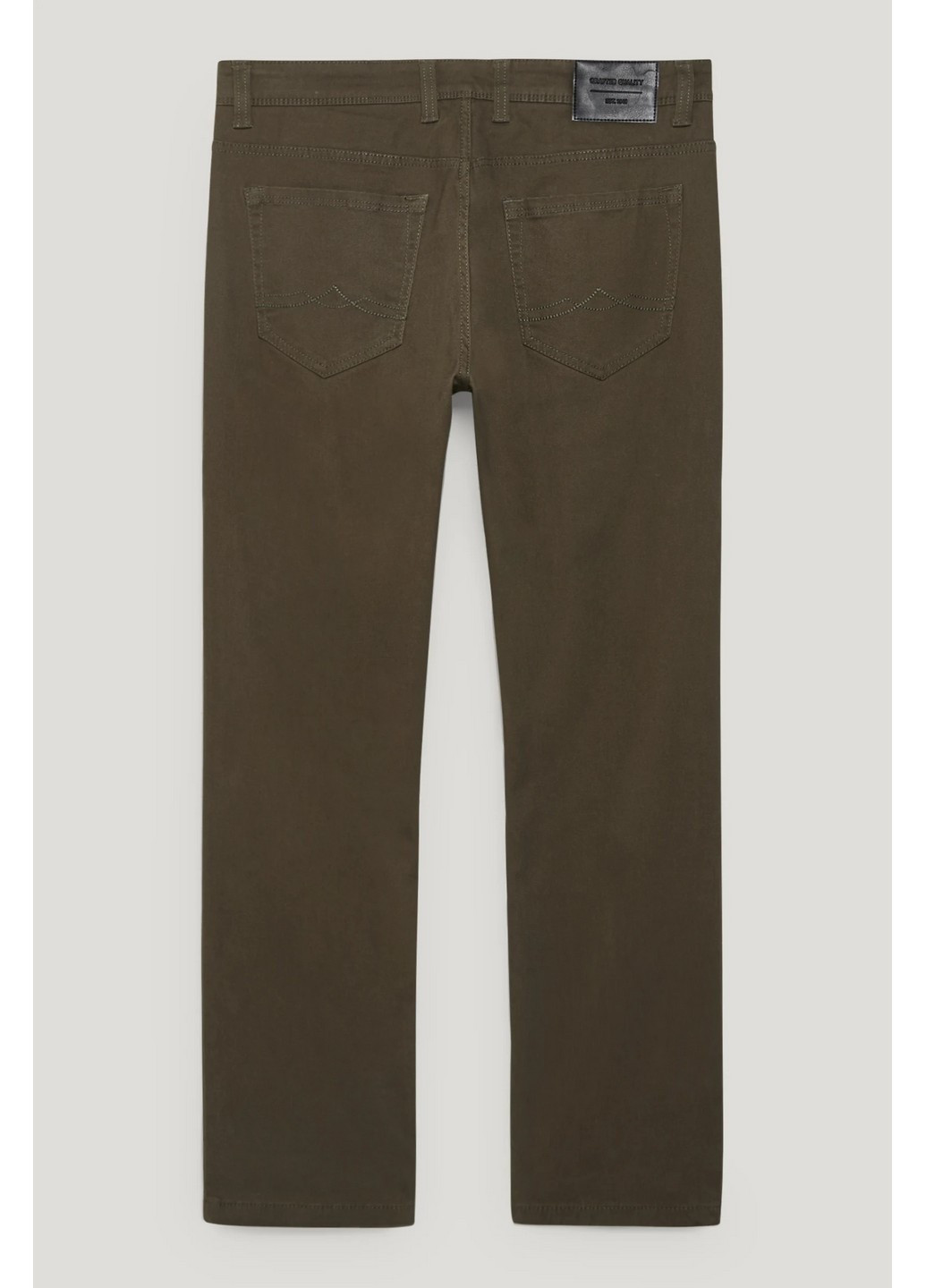 Темно-зеленые кэжуал демисезонные брюки C&A