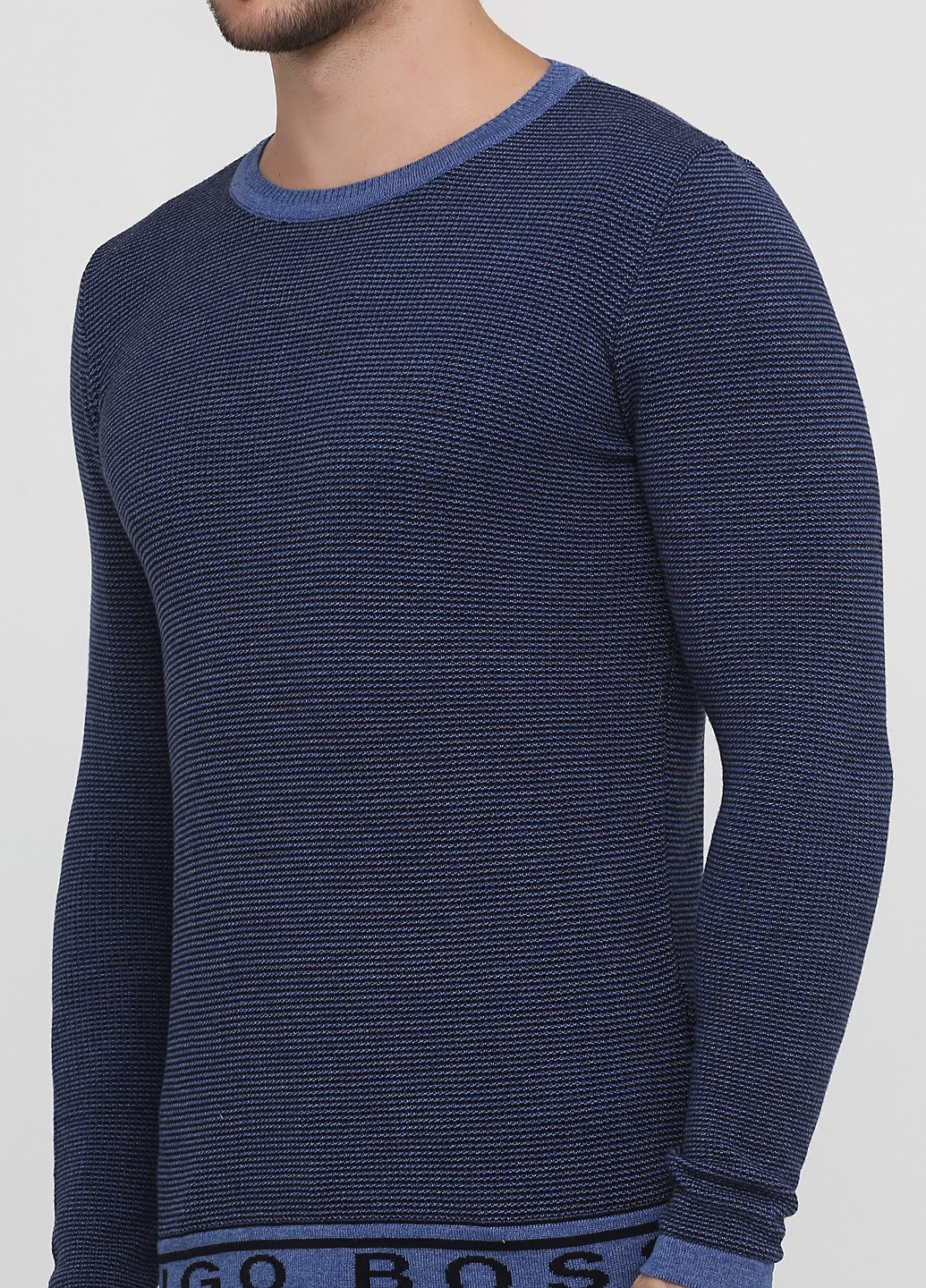 Синий демисезонный свитер Hugo Boss