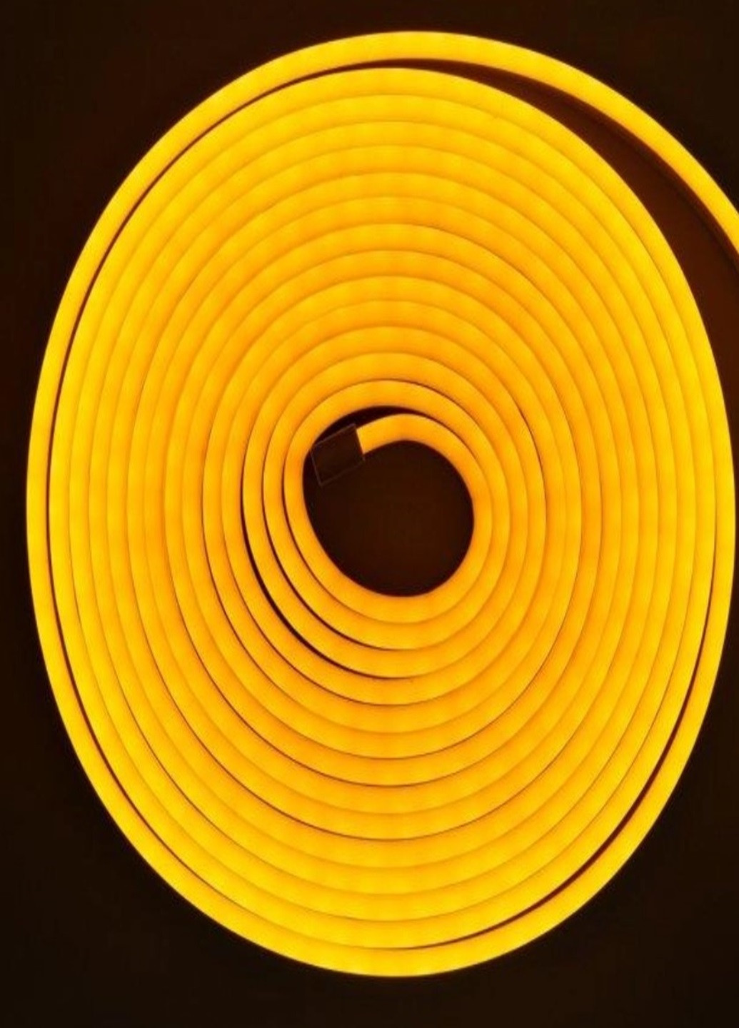 Гнучка неонова стрічка LED NEON Жовта 5M, силіконова неонова стрічка на стелю 12V-220V No Brand (267499264)