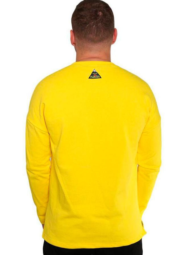 Свитшот Criminal Panda Custom Wear - крой рисунок желтый спортивный хлопок - (225121456)