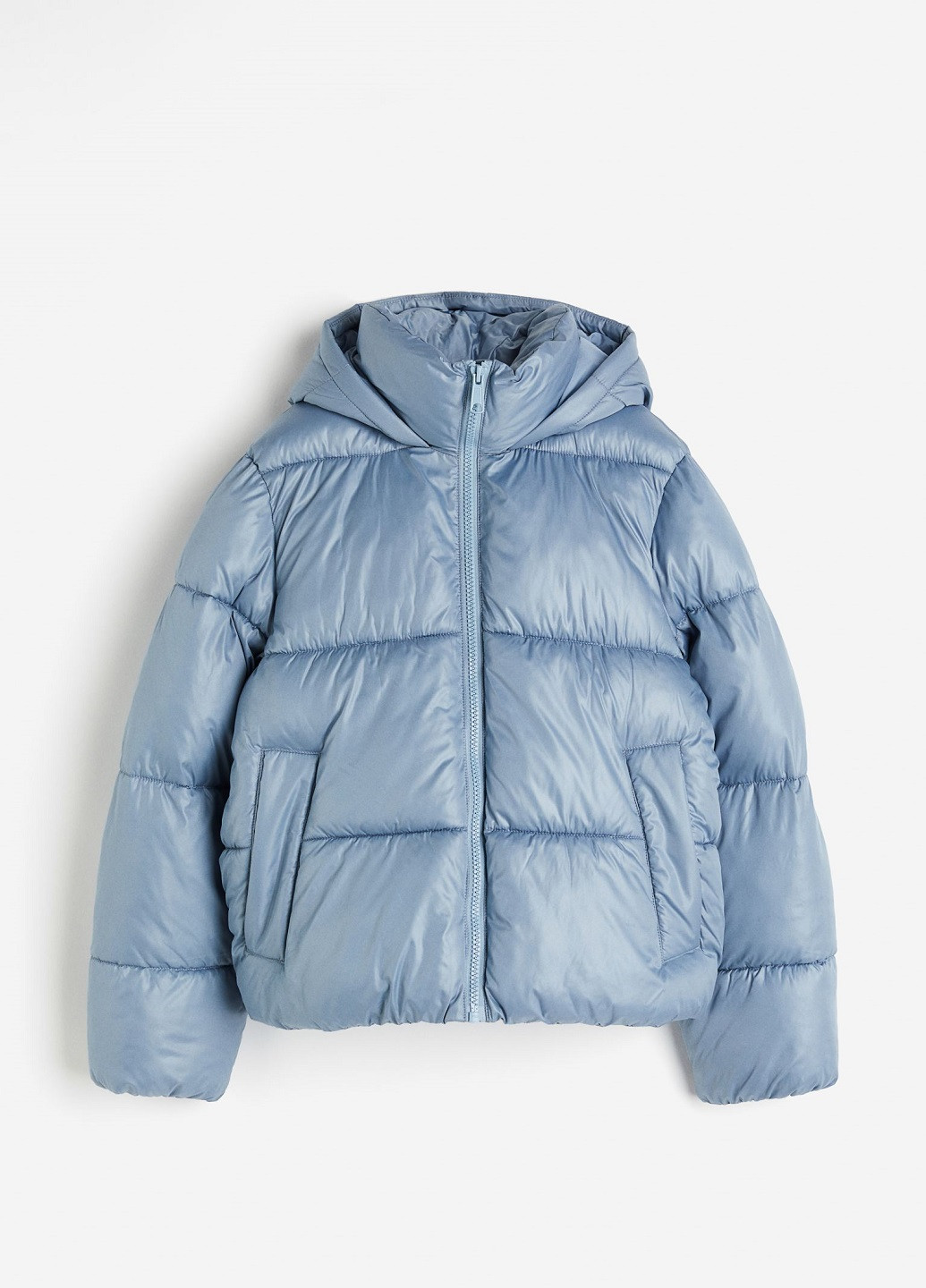 Блакитна зимня куртка H&M