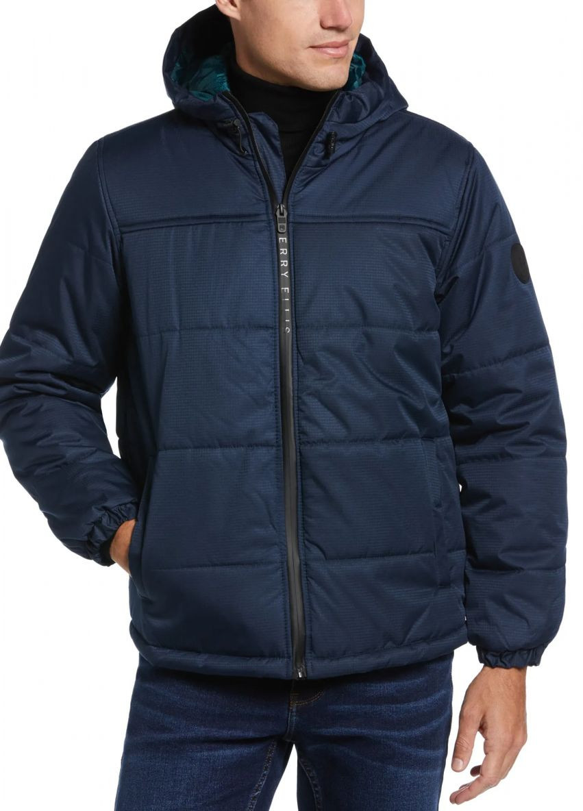 Темно-синяя демисезонная куртка Perry Ellis зимова PE070307RT Navy