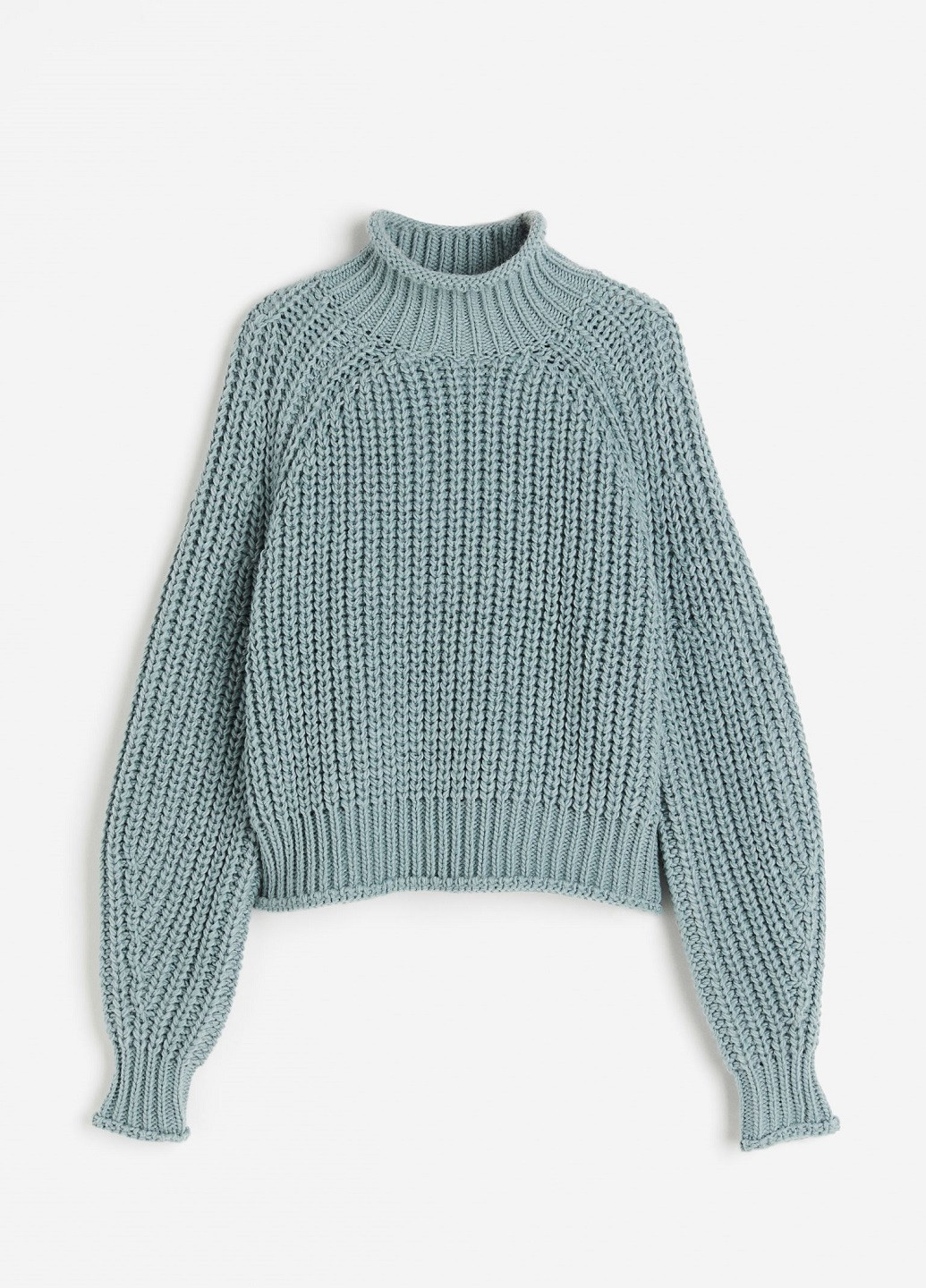 Мятный демисезонный свитер H&M