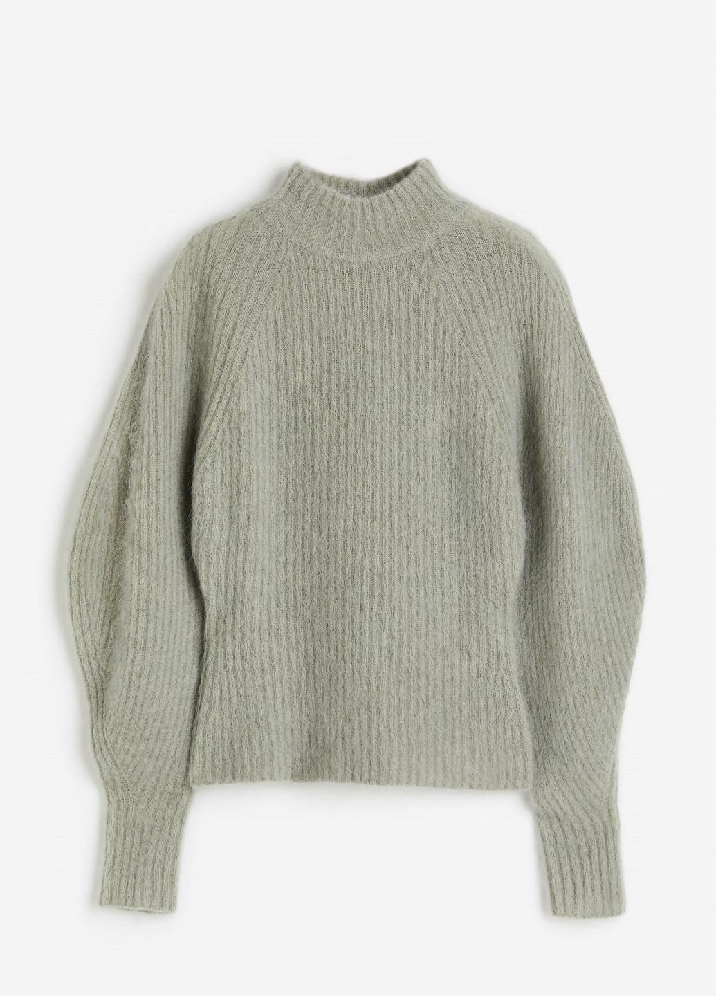 Оливковый демисезонный свитер H&M