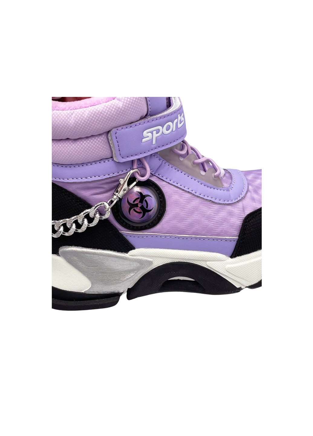 Фиолетовые повседневные зимние зимние ботинки No Brand
