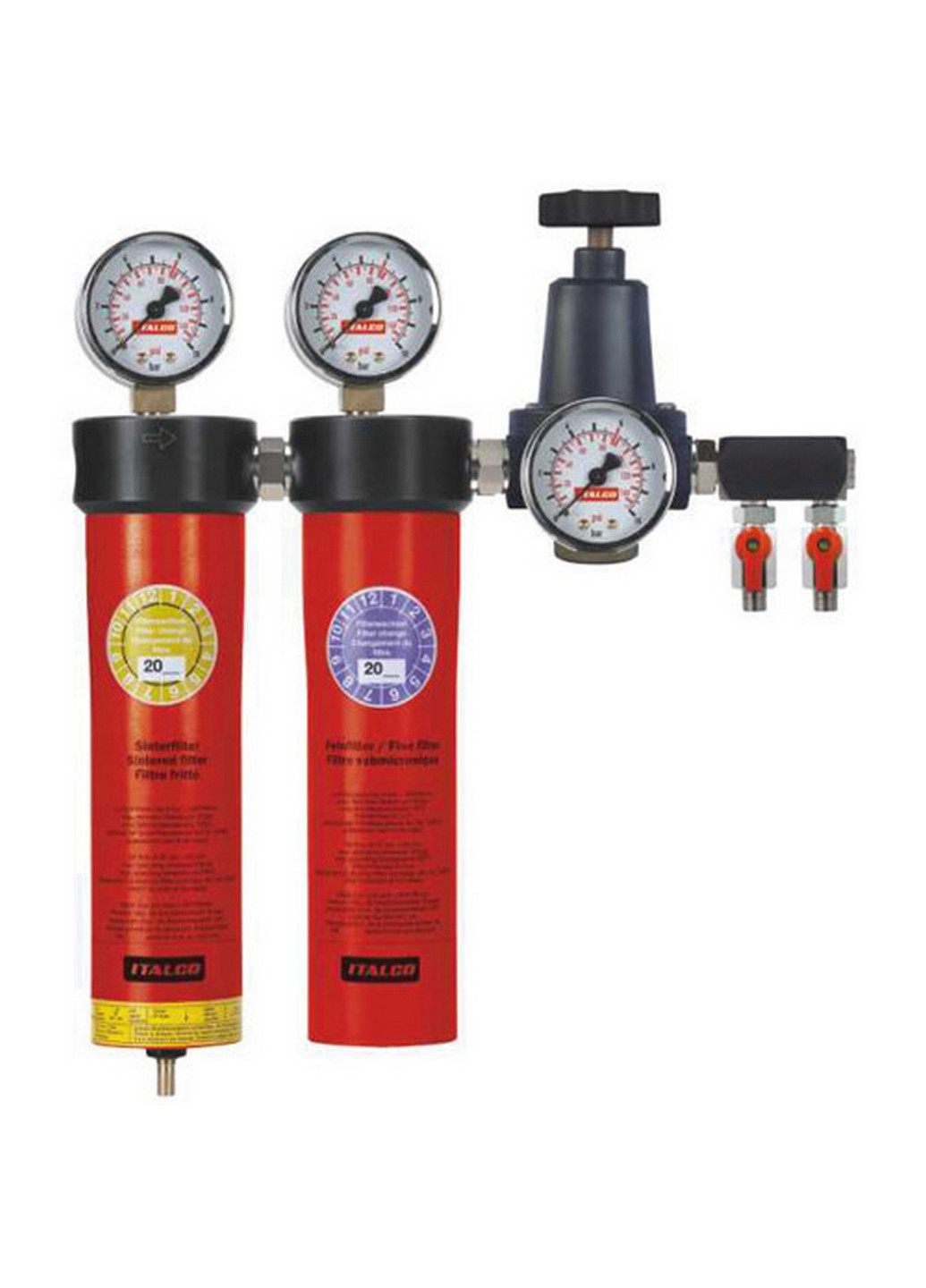 Блок для підготовки повітря професійний (2 ступені) ITALCO (267655398)