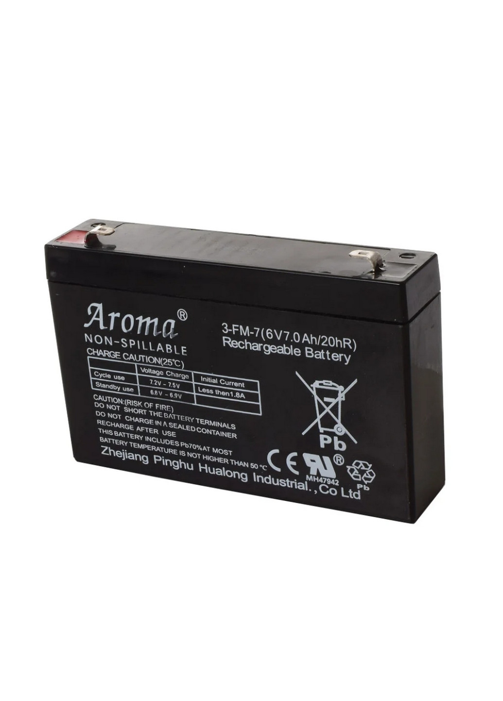 Акумуляторна батарея універсальна 6V7Ah-BATTERY 3,5х15,3х9,5 см Aroma (267659869)