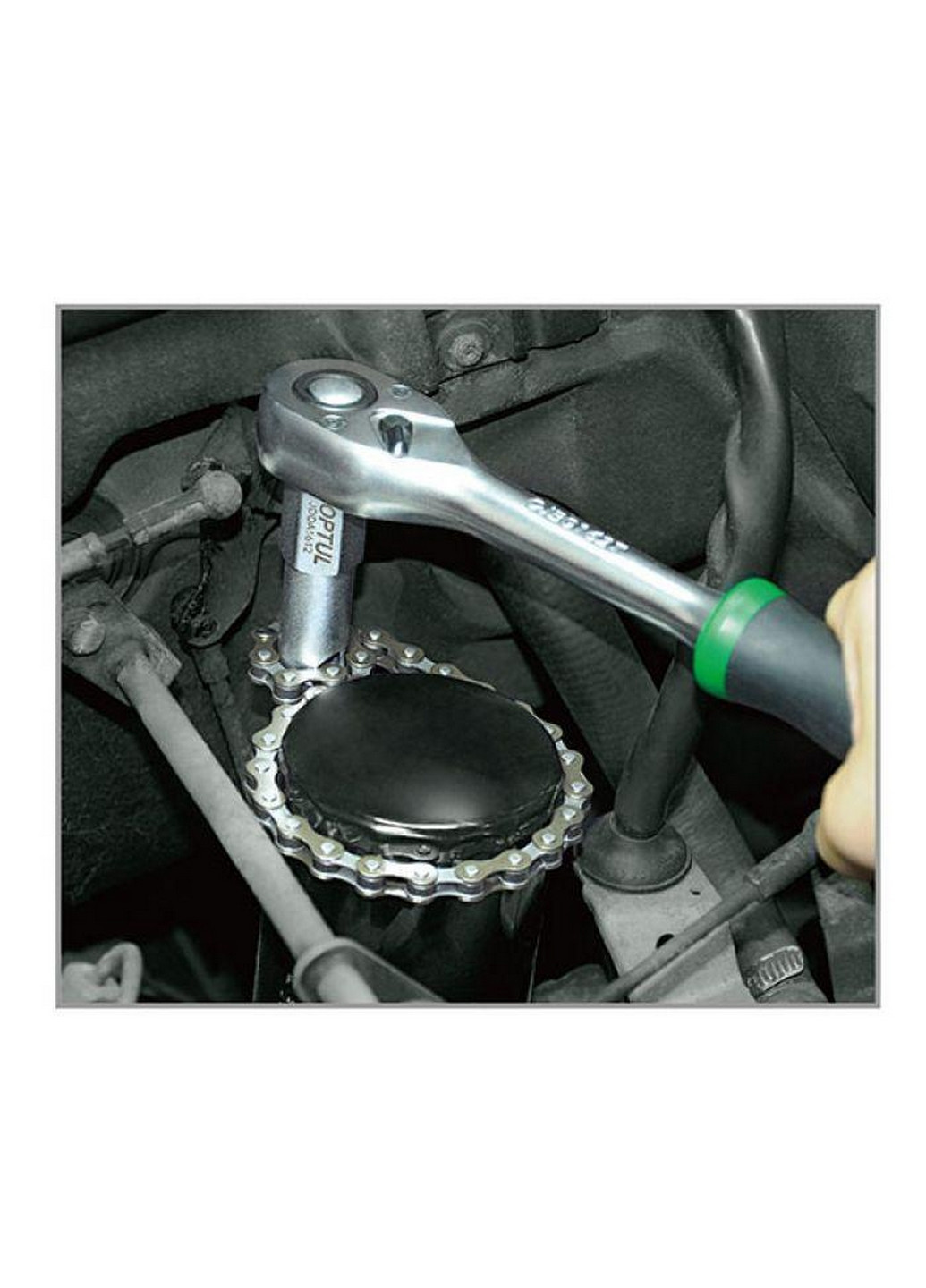 Знімач масляного фільтра ланцюгового d120 мм TOPTUL (267656207)