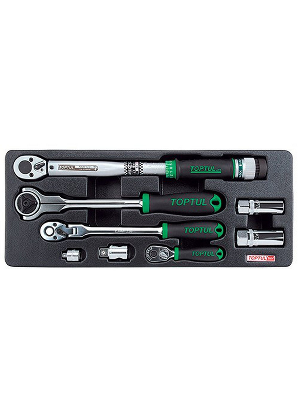 Комплект трещеток в ложементе 8 ед. TOPTUL (267655209)