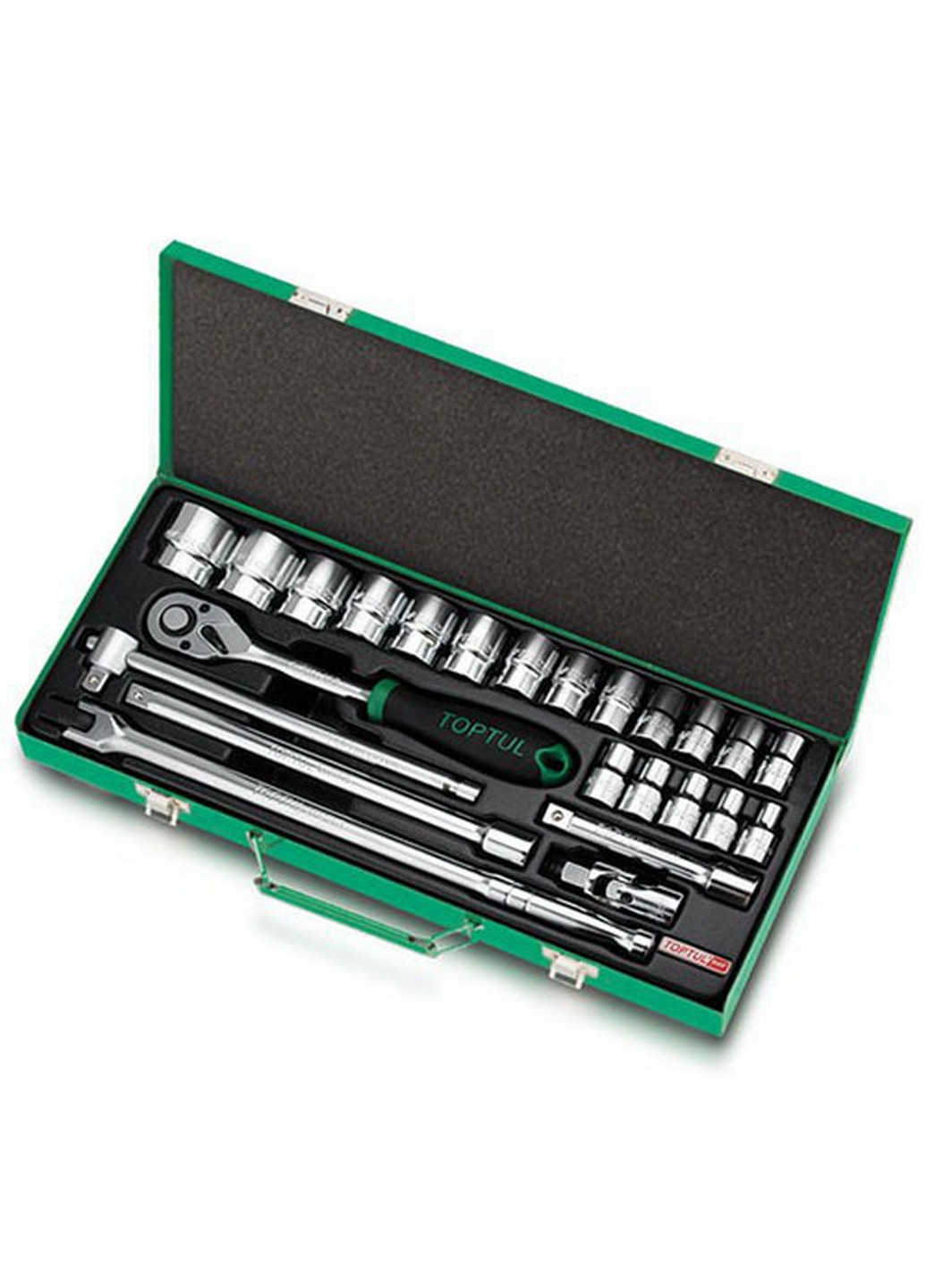 Комплект инструмента головки с трещоткой 1/2" 24ед. (6-гр.) TOPTUL (267660062)