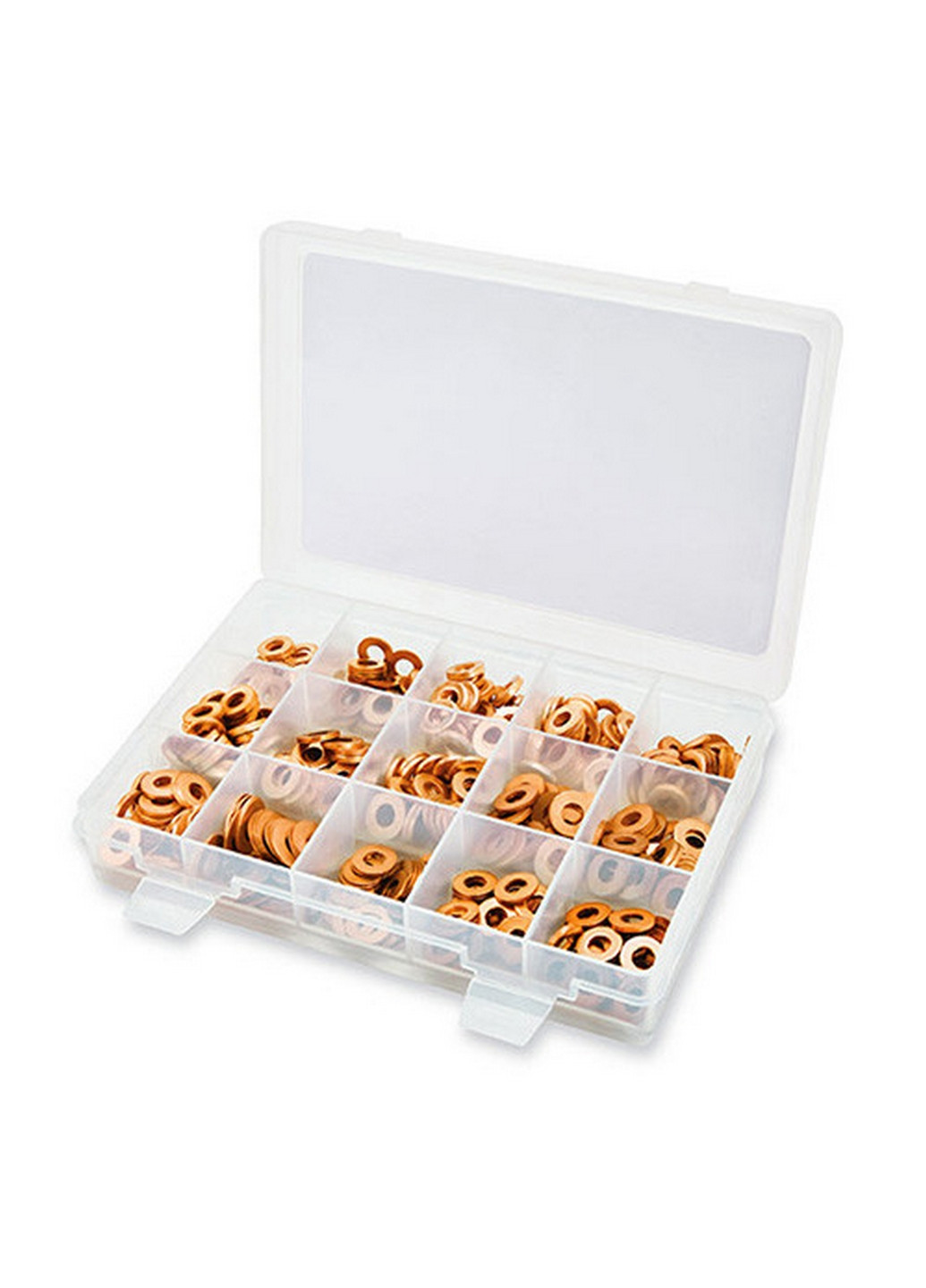 Комплект мідних ущільнювальних кілець для форсунок 450од. TOPTUL (267658120)