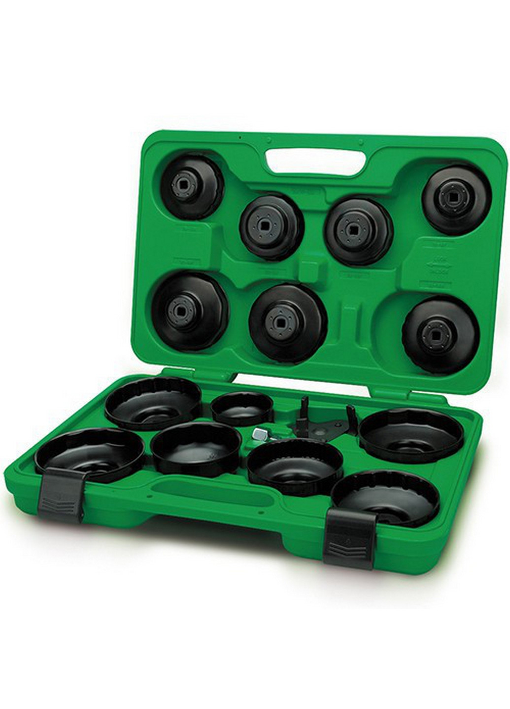 Комплект знімачів масляних фільтрів 16 од. (кришки+краб) TOPTUL (267658062)