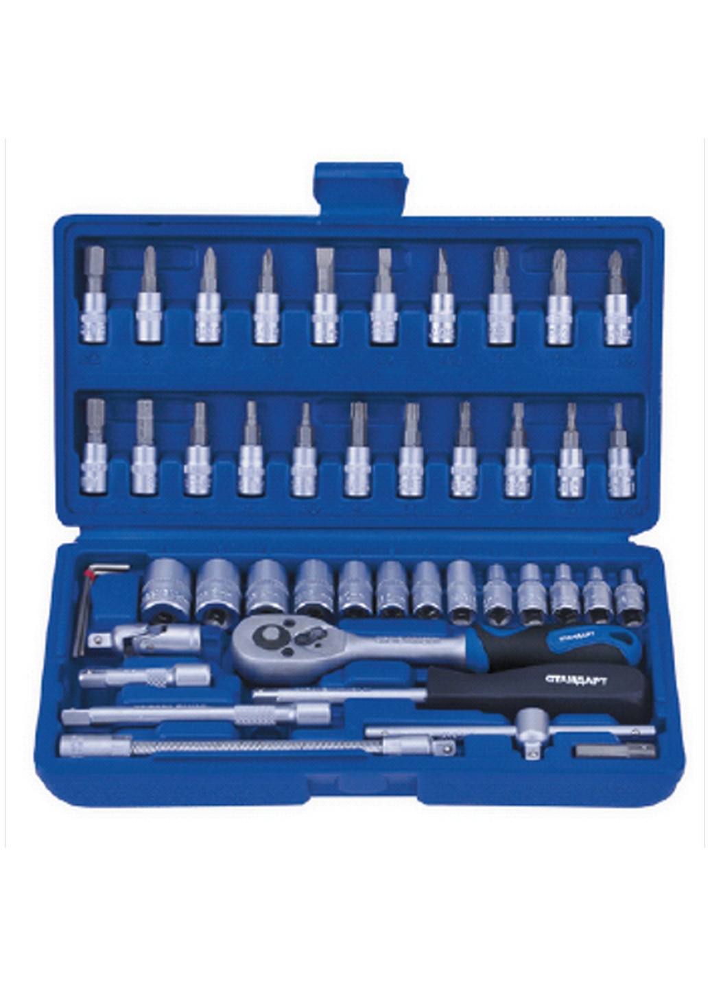 Комплект инструмента в кейсе 1/4" 46 ед. СТАНДАРТ (267655330)