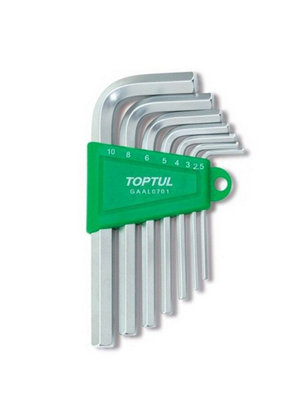 Комплект ключей шестигранных Г-обр. 2,5-10мм 7ед. TOPTUL (267659147)