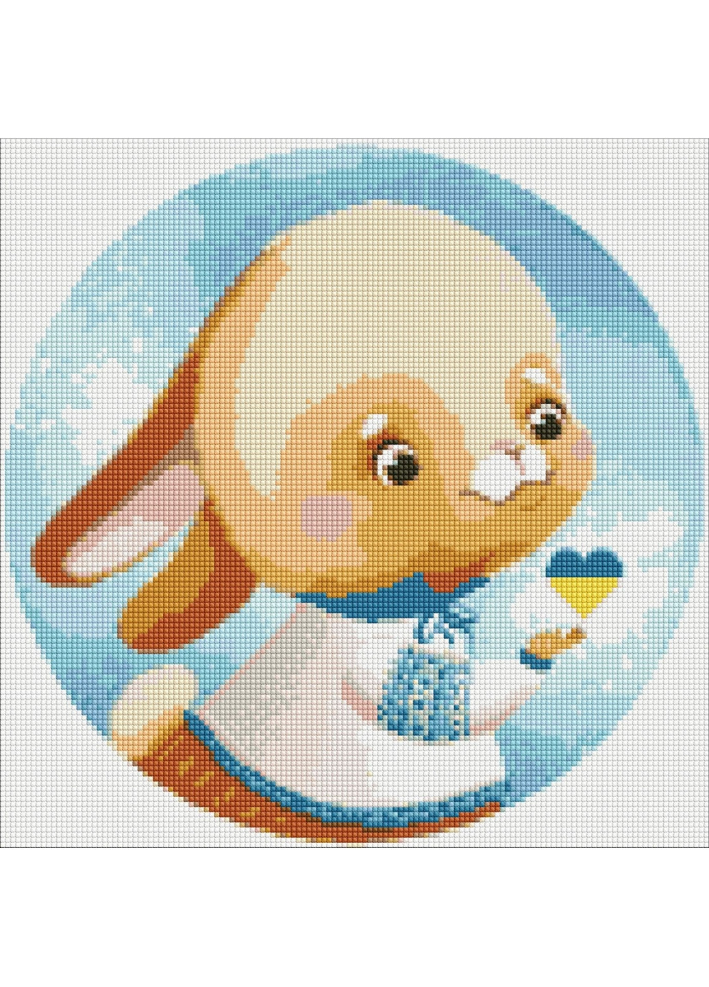 Алмазна мозаїка "Зайчик" 40х40 см Идейка (267659751)