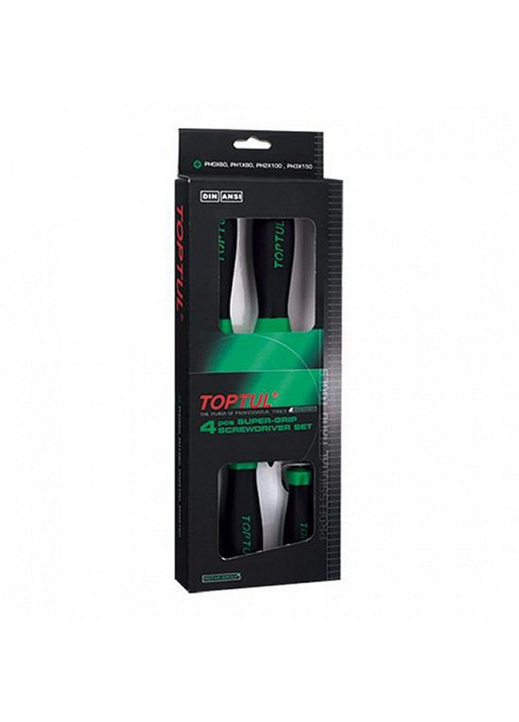 Комплект крестовых отверток 4 ед. TOPTUL (267659271)