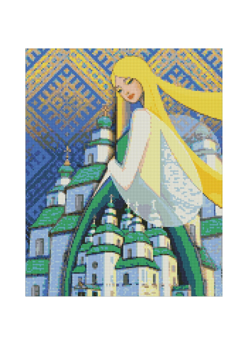 Алмазна мозаїка "Берегиня Свято-Троїцького Собору" 40х50 см Идейка (267657769)