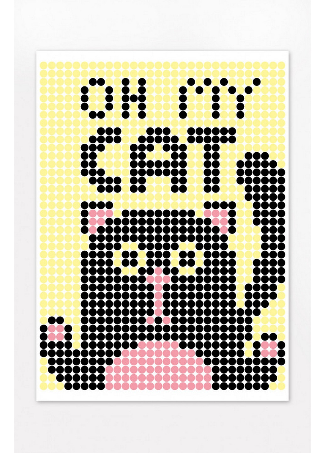 Картина за номерами стікерами в тубусі "Кіт" 1200 стікерів 33х48 см УМНЯШКА (267654581)