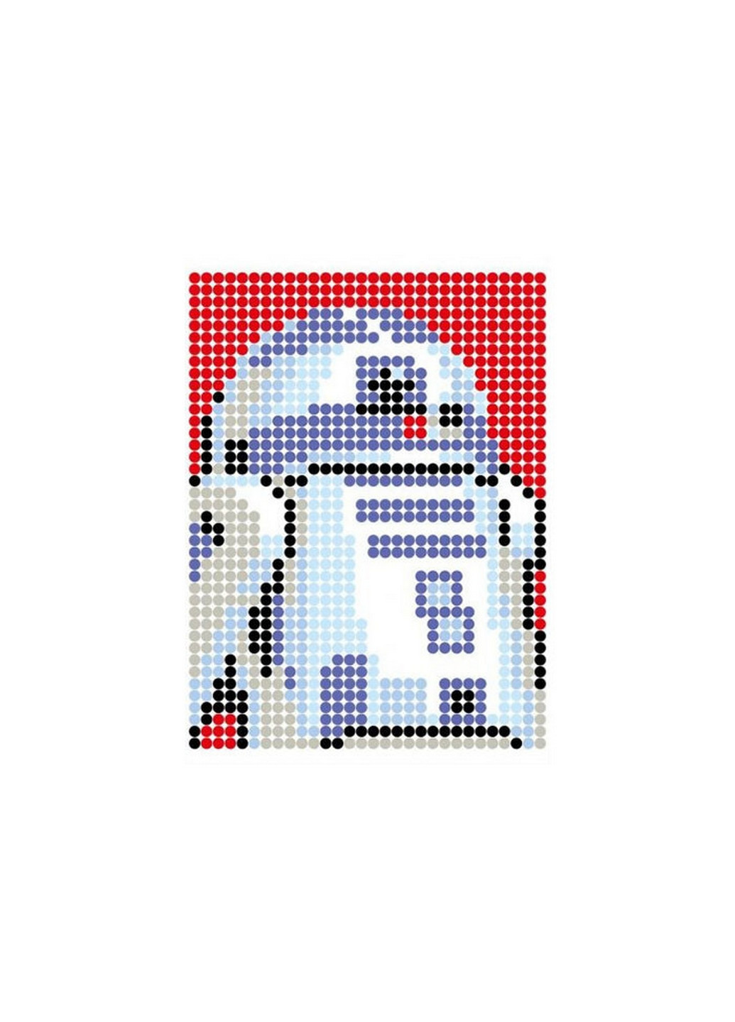 Картина за номерами стікерами в тубусі "Робот синій" (R2D2), 1200 стікерів 33х48 см УМНЯШКА (267658559)