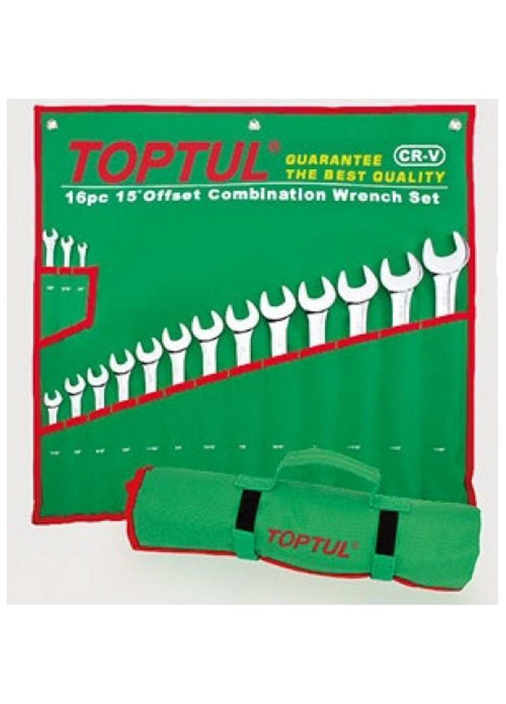 Комплект ключей дюймовых комбинированных 16 шт. (1/4"-1-1/4") TOPTUL (267659219)