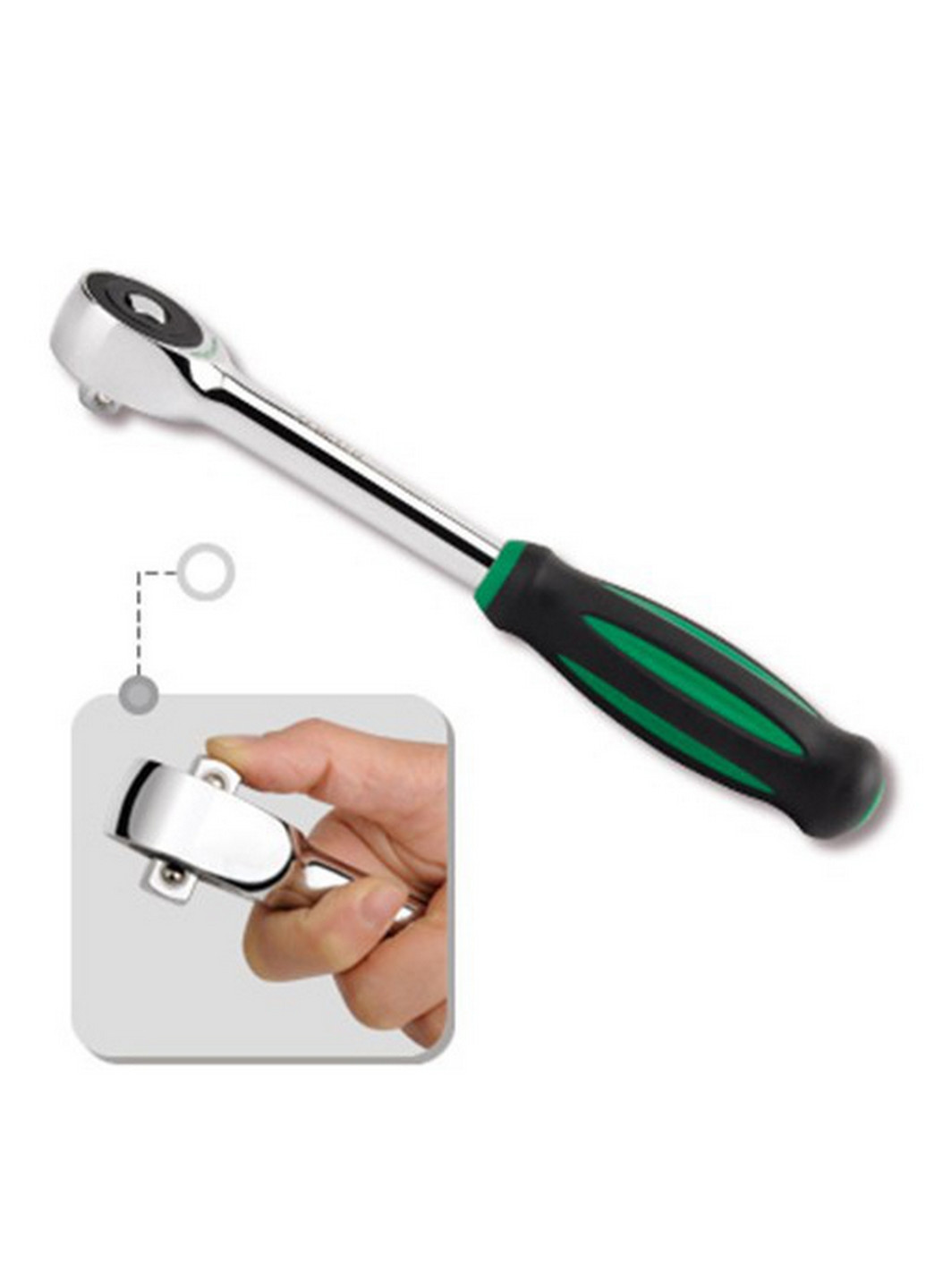 Трискання з переставним квадратом 3/8" 60 зубців TOPTUL (267659282)