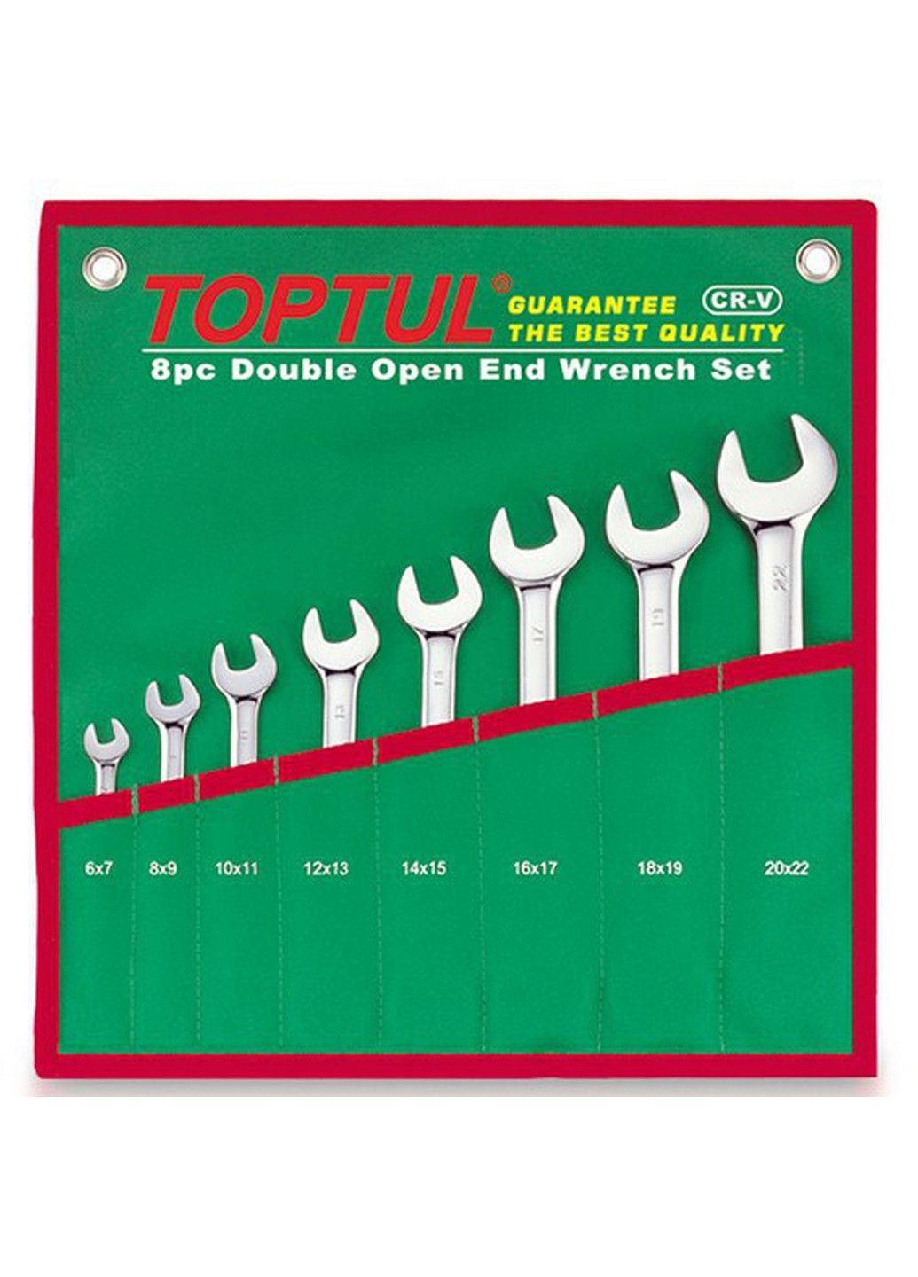 Комплект ключей рожковых 6-22 мм 8 шт. TOPTUL (267654177)