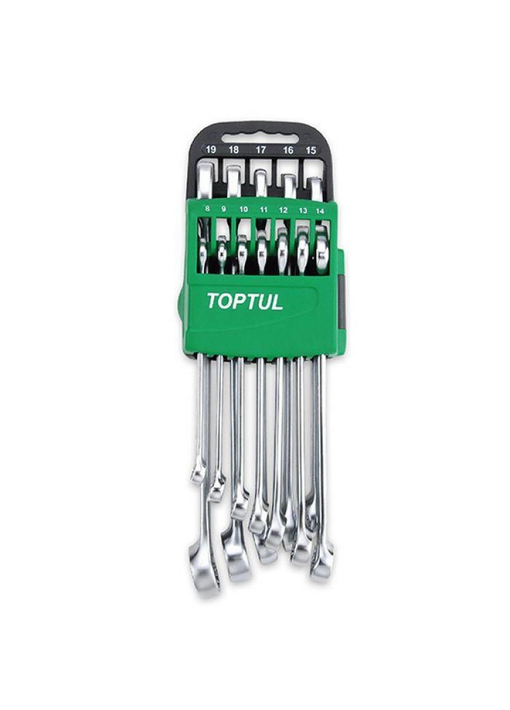 Комплект ключей комбинированных 7-24мм 14 шт. на холдере TOPTUL (267659998)