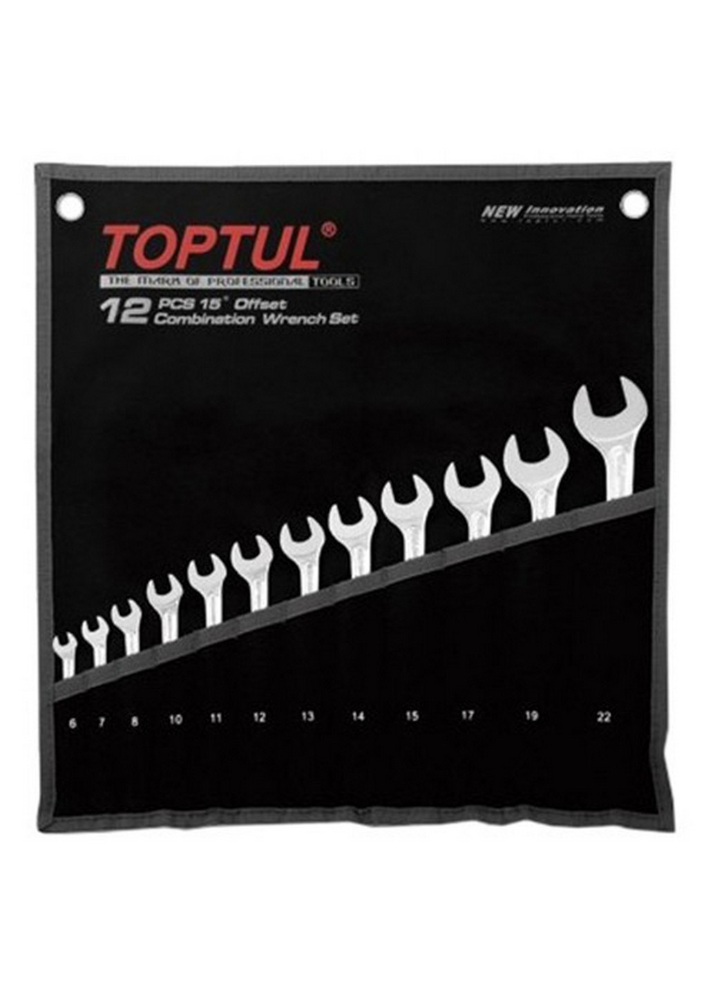 Комплект рожково-накидных ключей 12 шт. 6-22 TOPTUL (267657167)