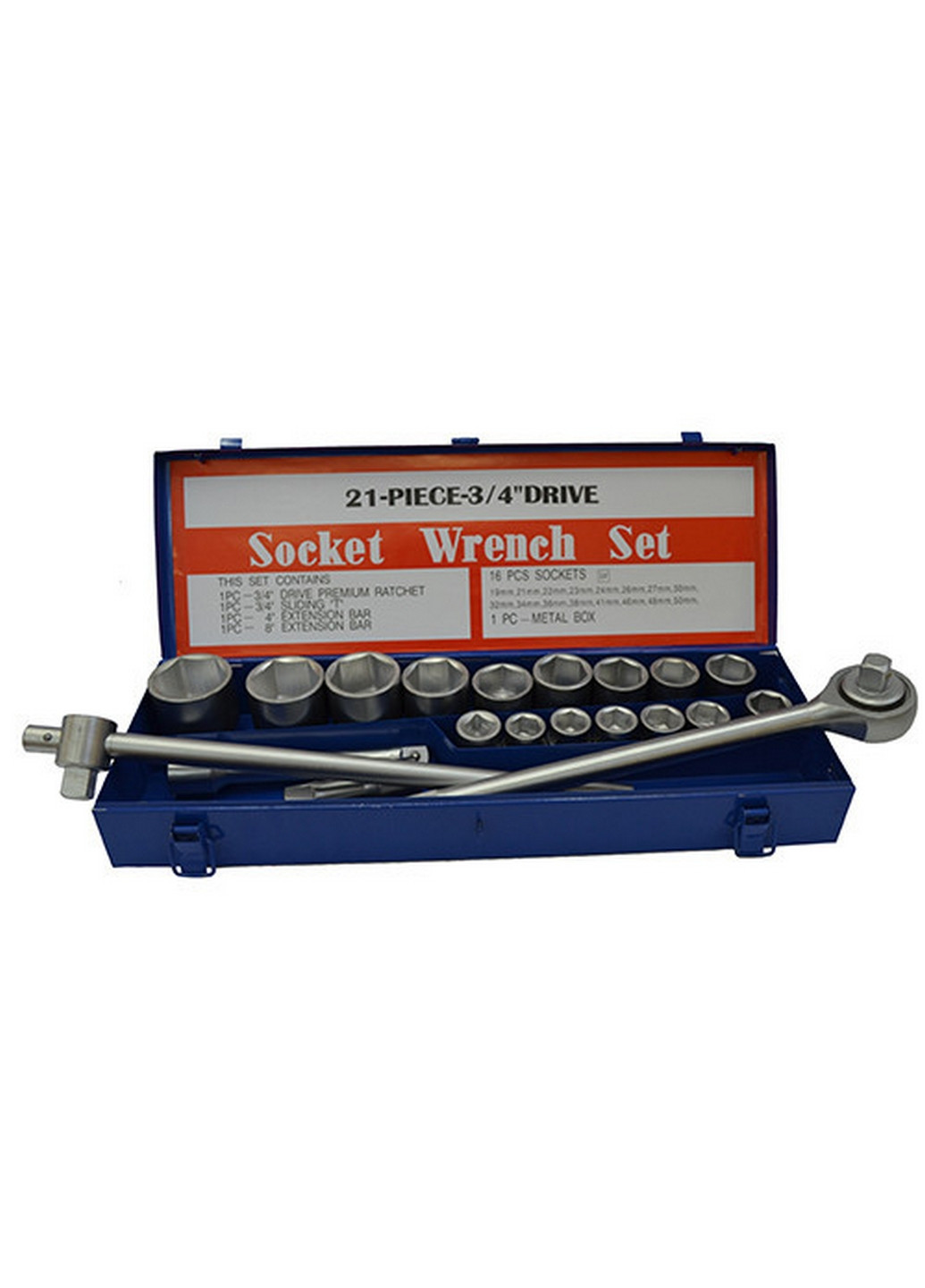 Комплект головок з тріскачкою 3/4" 20 од. СТАНДАРТ (267657418)