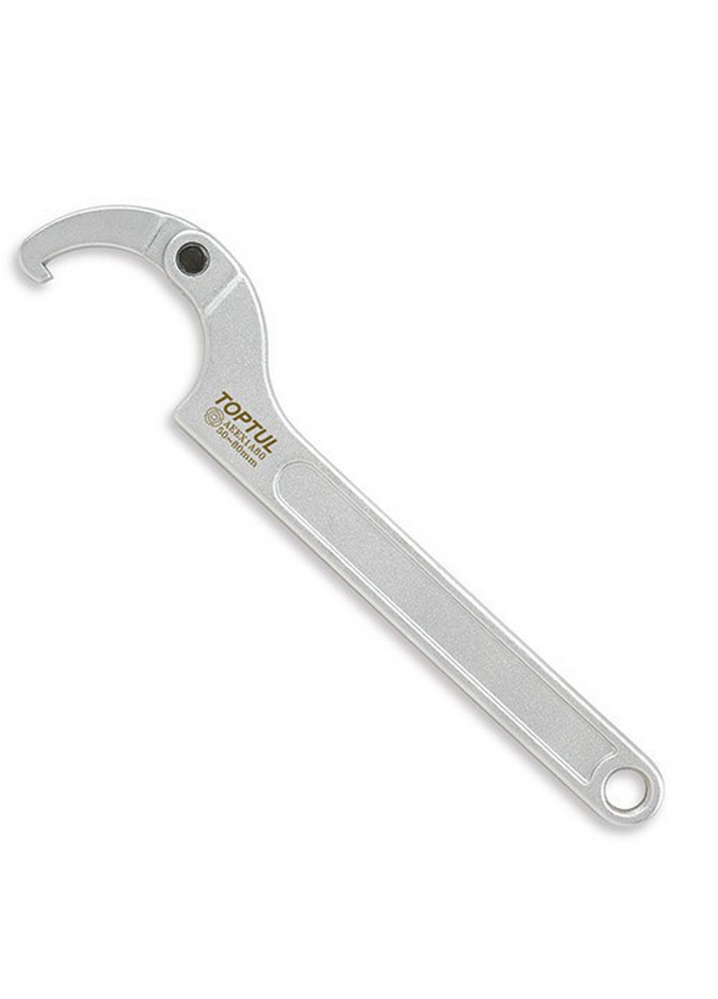 Ключ серповидный шарнирный для круглых шлицевых гаек 80-120мм TOPTUL (267655014)