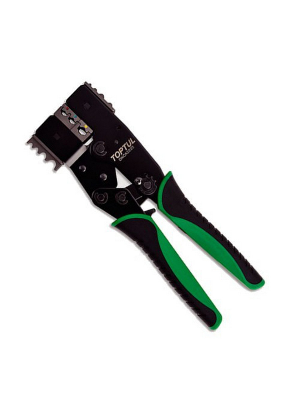 Кліщі для обтиску та зачистки проводів тріскачкові 2 в 1 TOPTUL (267657174)