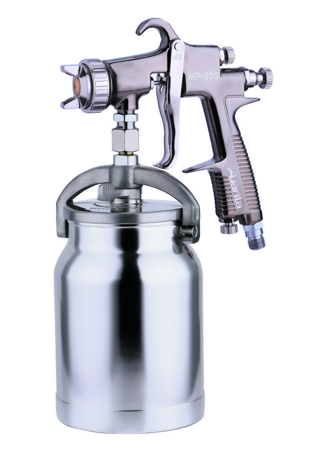 Пневматичний фарбувальний пістолет HVLP 1,4мм, НБ метал AUARITA (267658376)