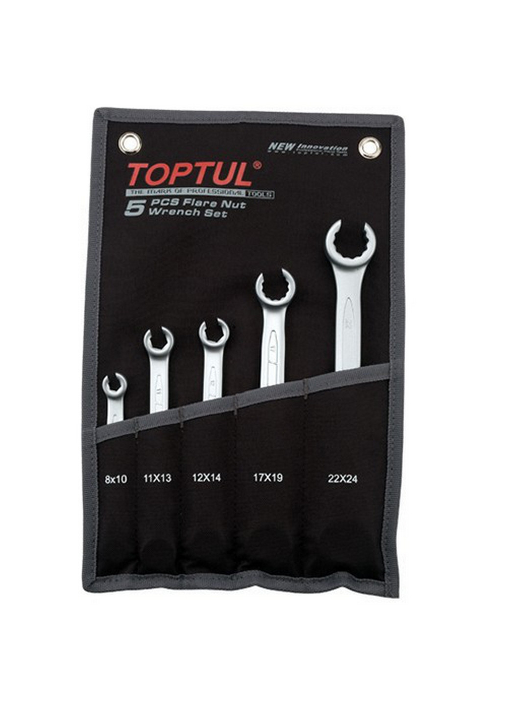 Комплект ключів розрізних 5 шт. 8-24 мм (чохол) TOPTUL (267659293)