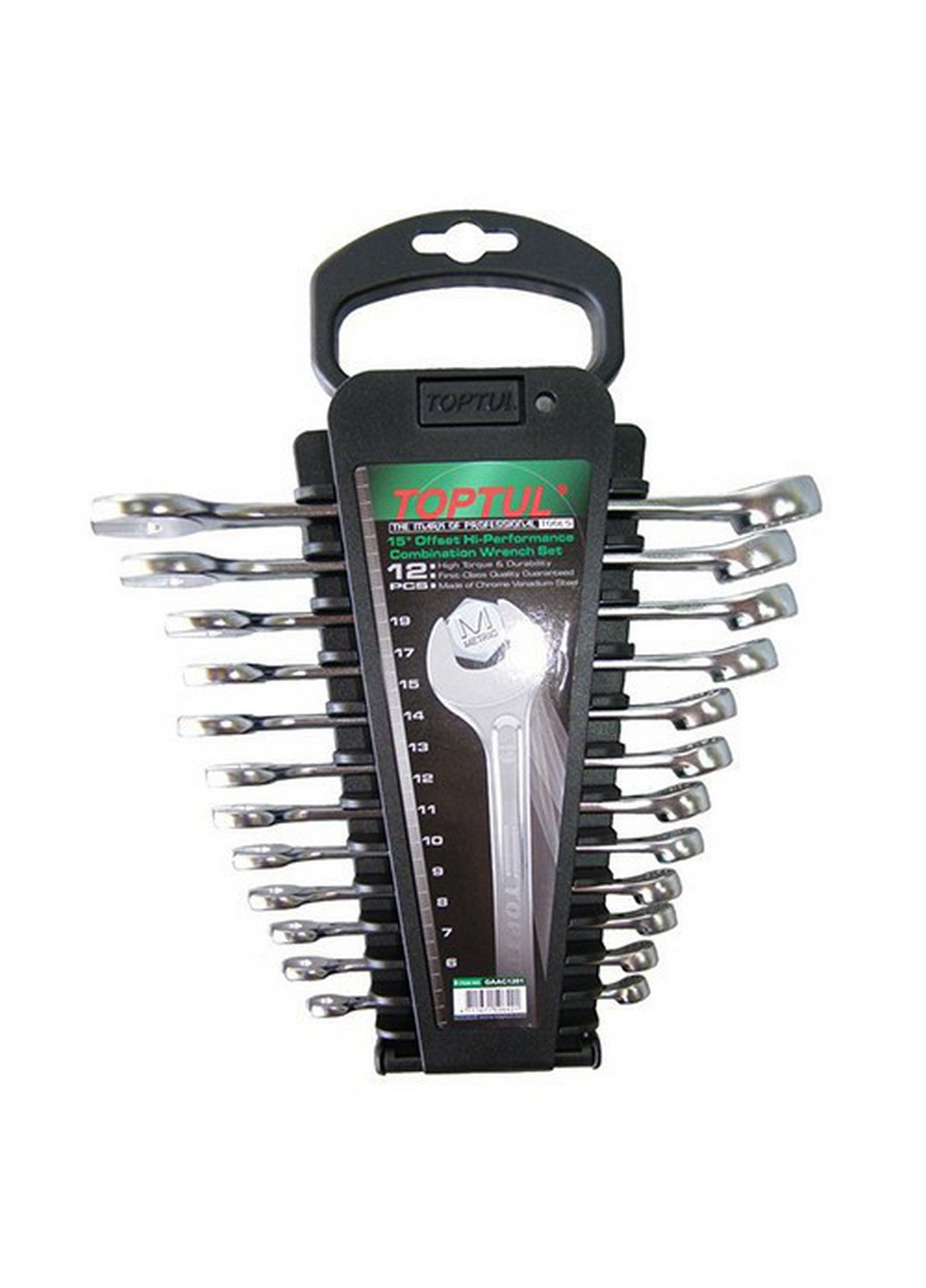 Комплект ключей комбинированных 6-19 мм 12 шт. TOPTUL (267656174)