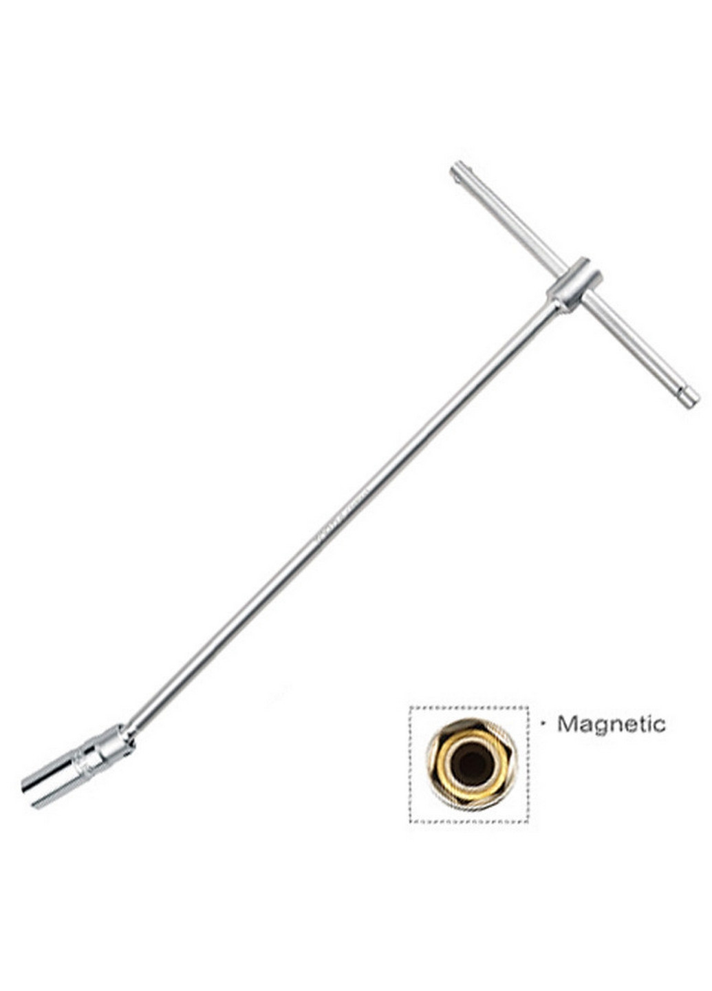 Свечной ключ с магнитом Т-образный 16мм L450мм TOPTUL (267654284)