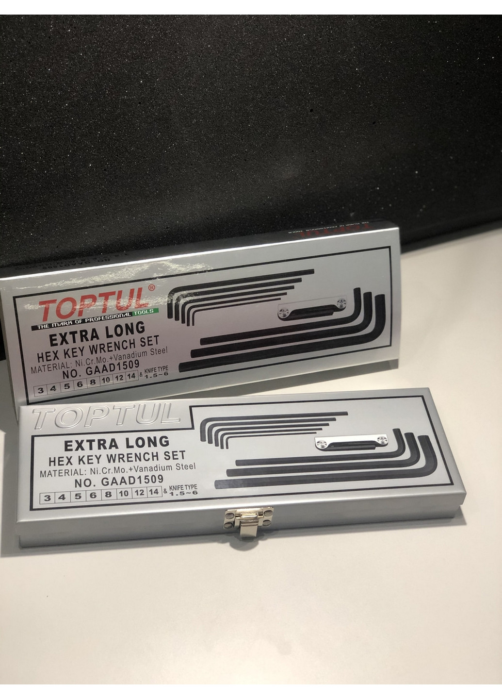 Комплект шестигранників Г-обр. супердовгих 1.5-14мм 9од. TOPTUL (267659319)