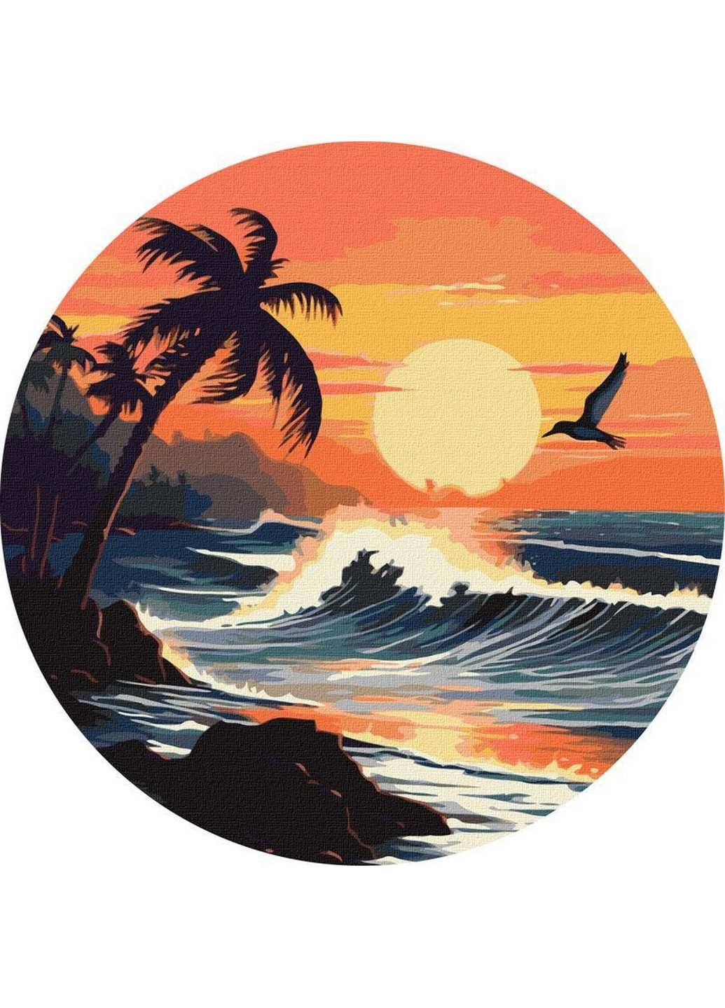 Картина по номерам "Великолепная стихия" 39х39 см Идейка (267655729)