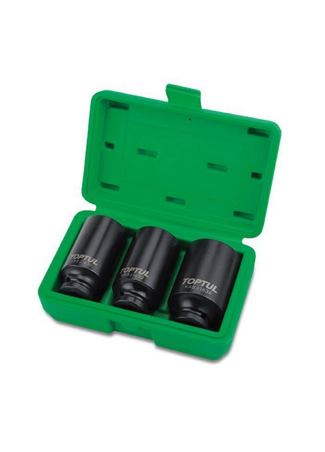 Комплект ударных головок длинных для ступичных гаек 1/2" TOPTUL (267658182)