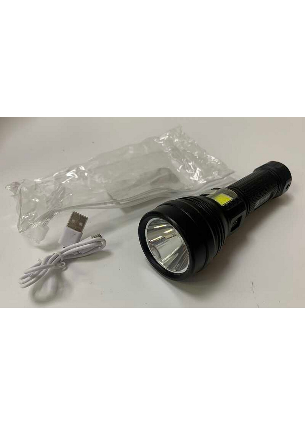 Светильник ручной аккумуляторный светодиодный C 61, 4 режима работы, USB-кабель, в пакете 10х4,5х22 см No Brand (267658908)