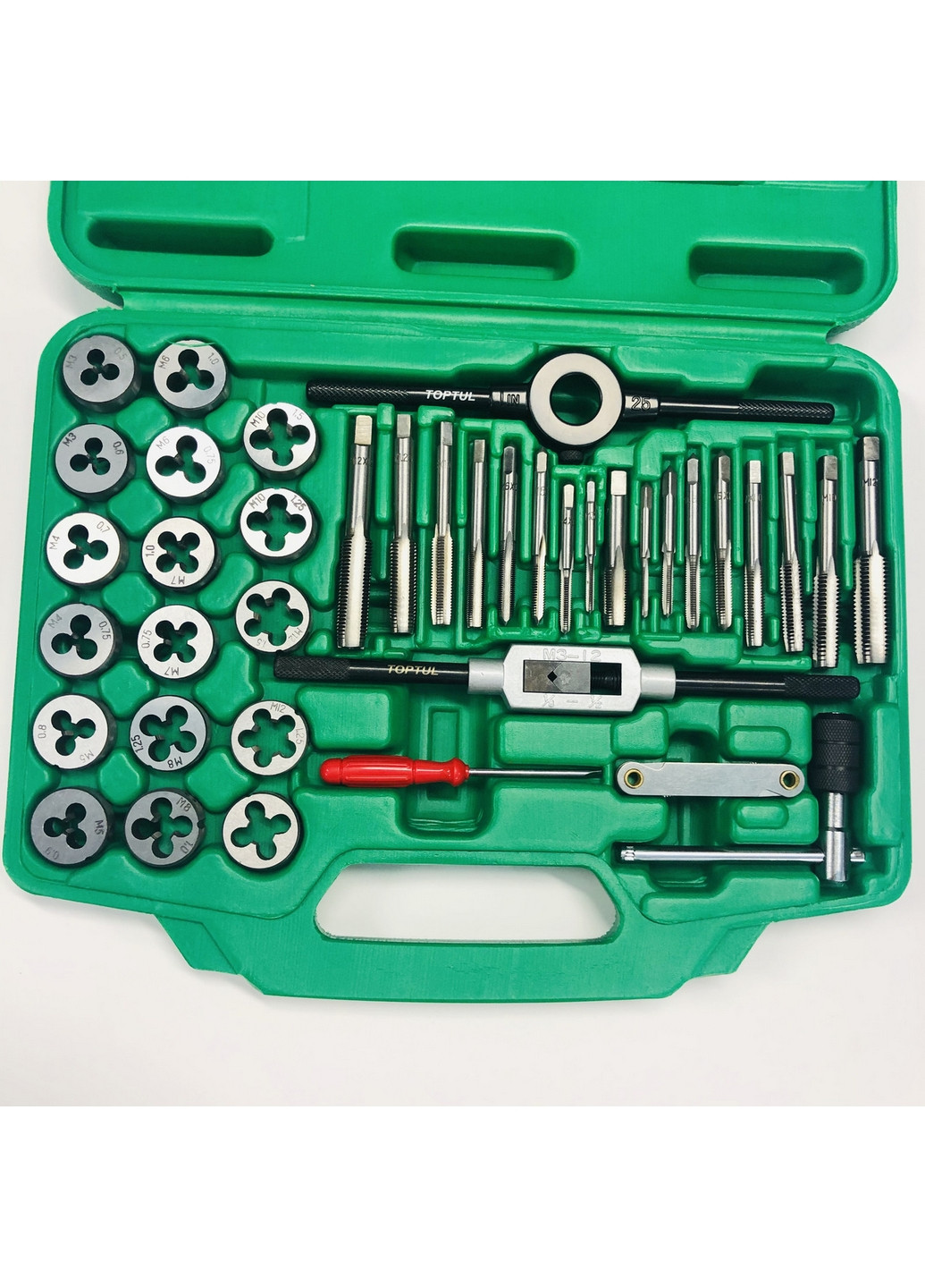 Комплект різьбонарізного інструменту 40 од. М3-М12 TOPTUL (267658158)