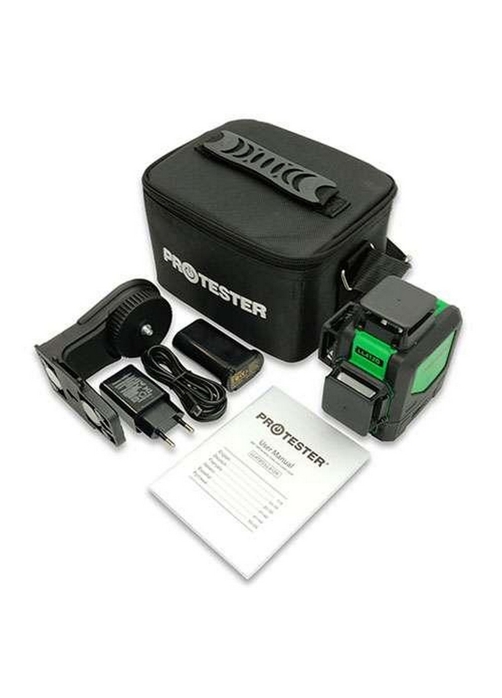 Уровень лазерный нивелир 3x360° (H360/2xV360, зеленый луч) No Brand (267656773)