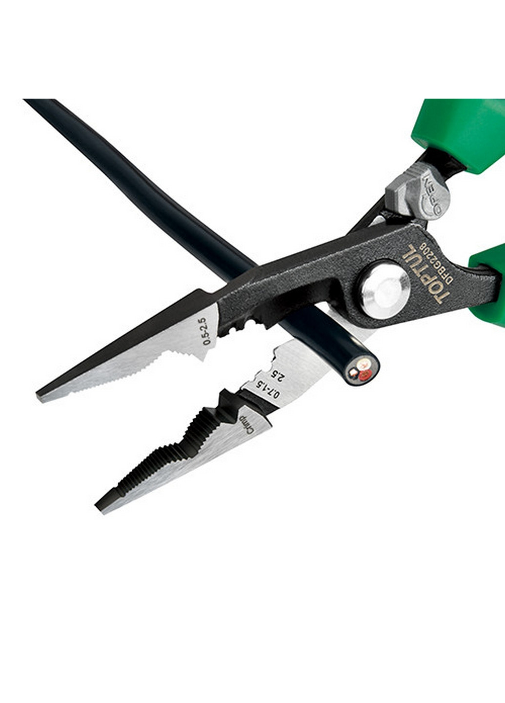 Плоскогубці електрика багатофункціональні 8" (200мм) TOPTUL (267656188)