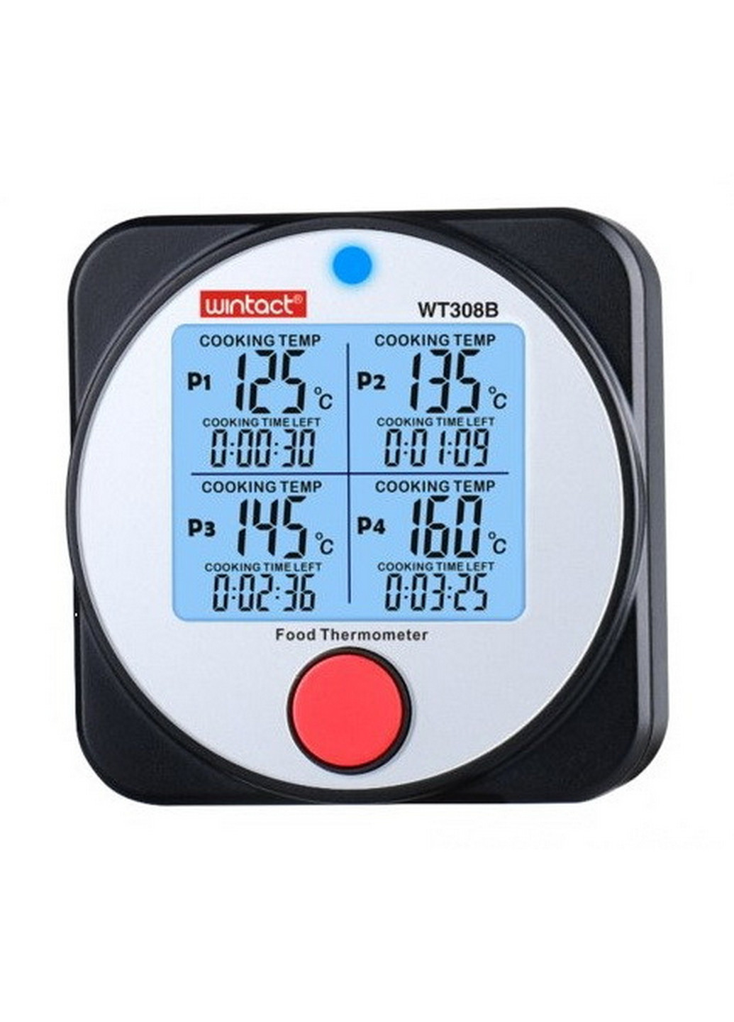 Термометр харчовий електронний 4-х канальний Bluetooth -40-300°C Wintact (267658583)