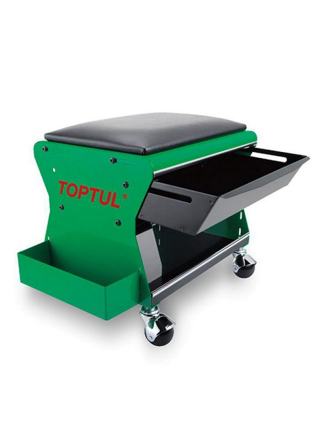 Стул для автосервиса подкатной 350x260x240мм 3 полки TOPTUL (267655206)