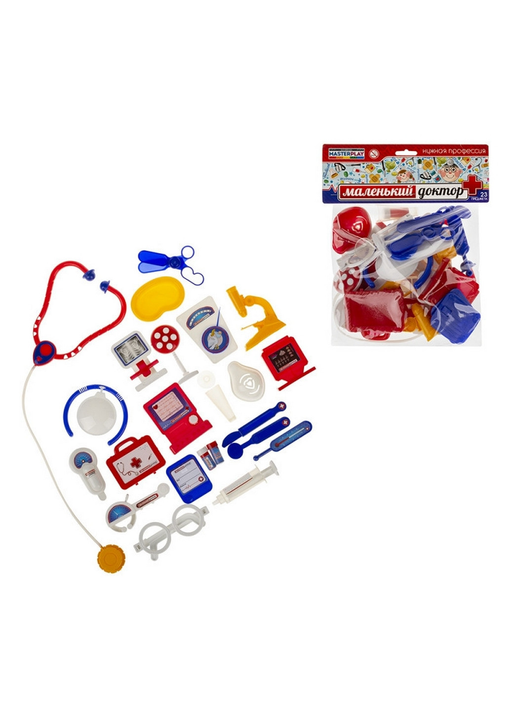 Детский игровой набор врача "Маленький доктор", 23 предмета в наборе 24 см Colorplast (267657972)